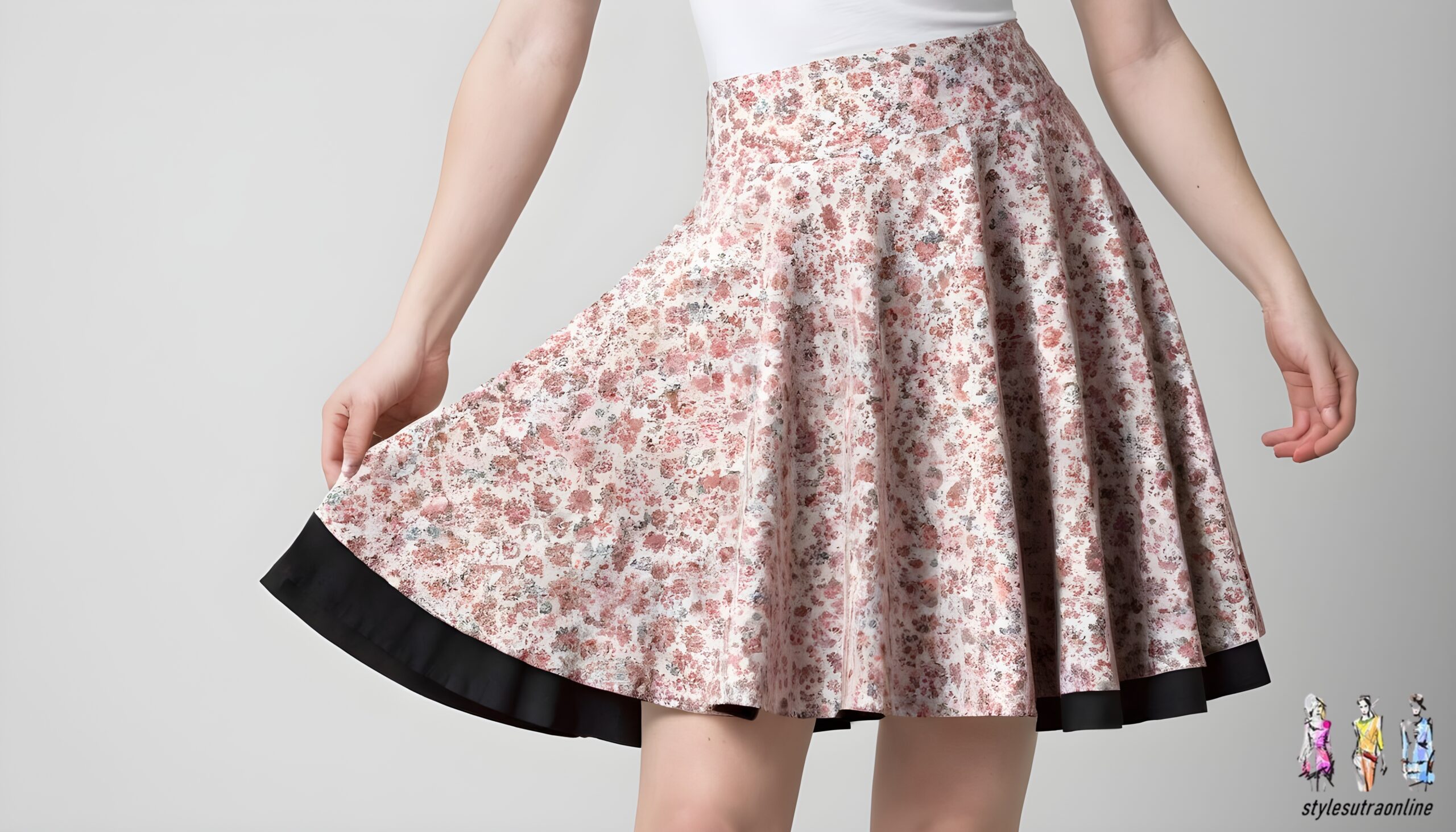 Twirl-worthy Circle Skirt - Fun and feminine fashion choice for a playful and stylish ensemble.