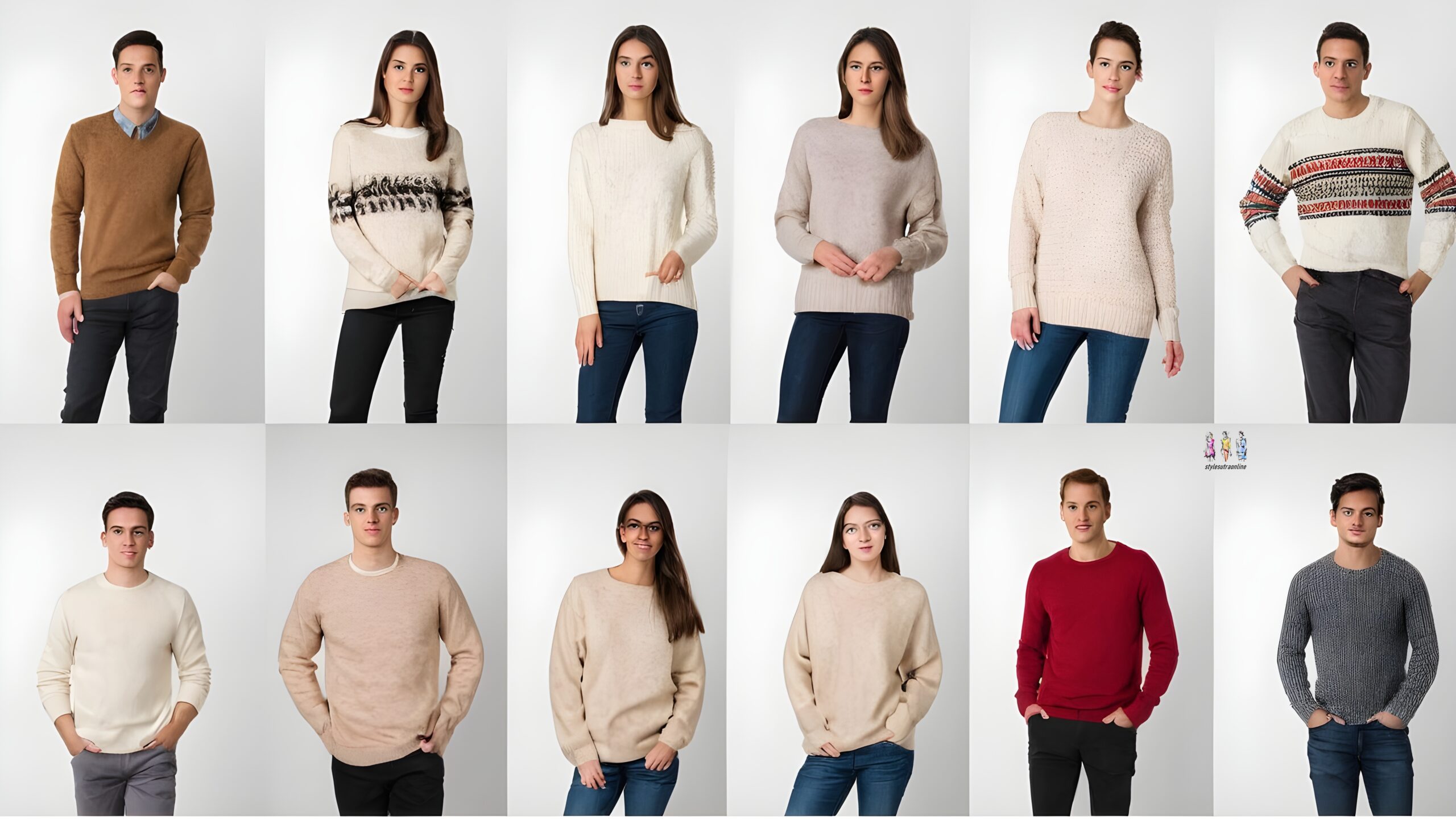 Types of Sweaters  (Names), Materials and Styles